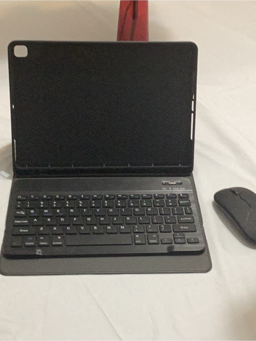 Amazon Black Bluetooth iPad Generation 9 Keyboard Case with Wireless Mouse